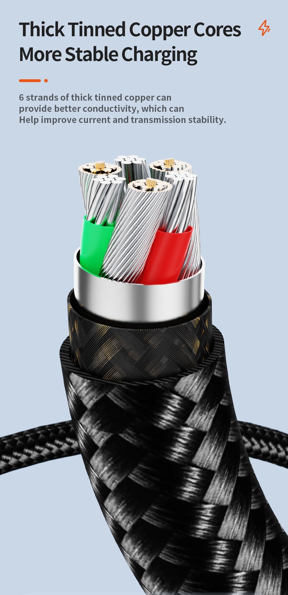 Rychlonabíjecí kabel Toocki TXCTT1-XY01 PD 100W, 5A, chytrý digitální displej, čip E-Marker, přenos dat 480 Mbps, opletený nylon, modrý - 1 m