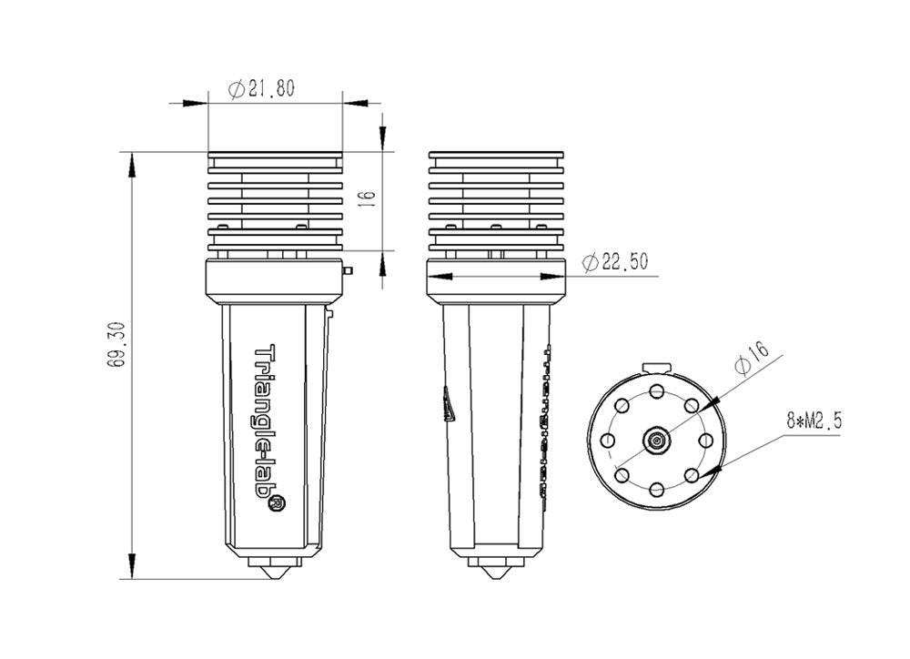 Trianglelab CHC XL odolný proti opotřebení vysokorychlostní hotend pro 3D tiskárny FDM