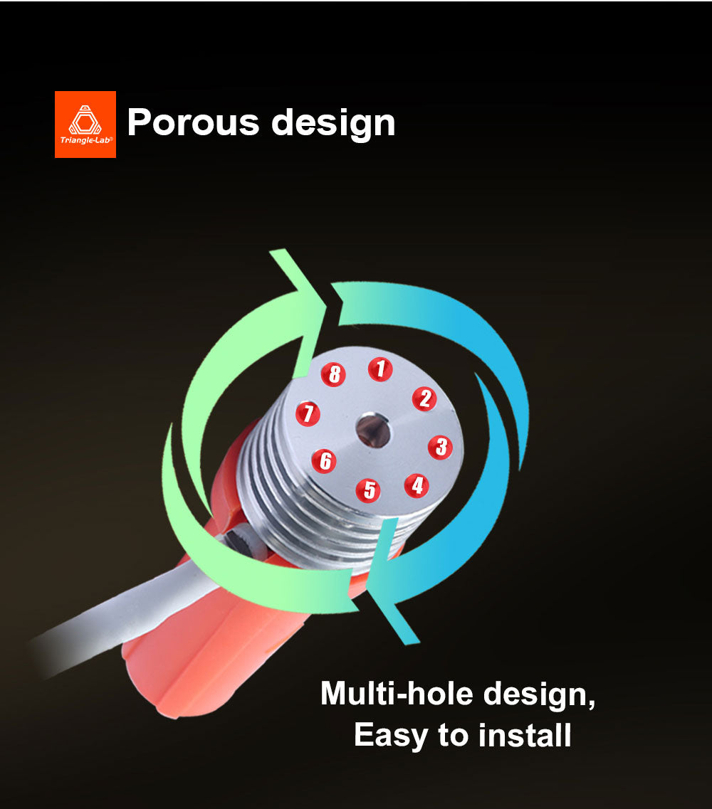Trianglelab CHC XL odolný proti opotřebení vysokorychlostní hotend pro 3D tiskárny FDM