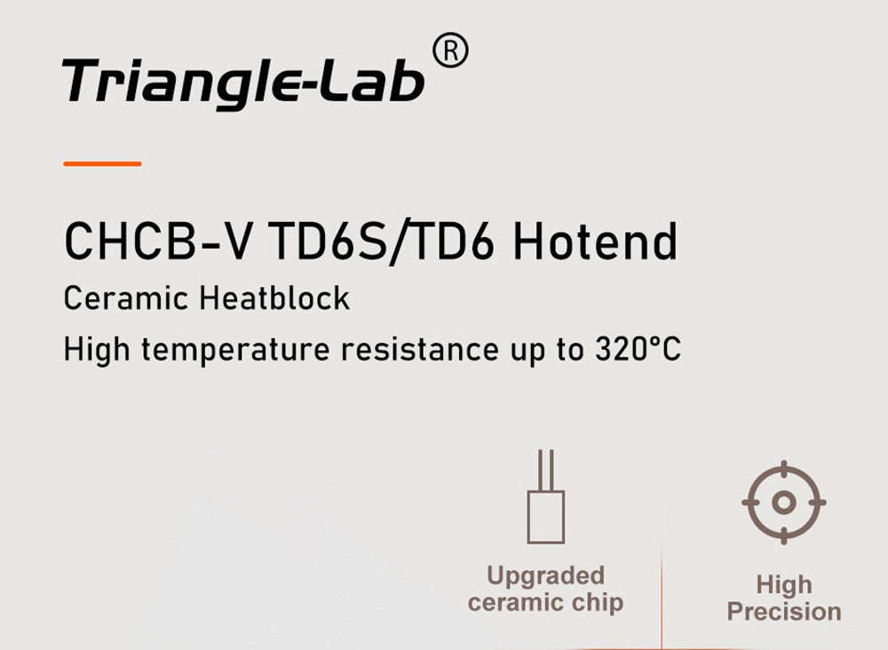 Trianglelab CHCB-V TD6 MODE A Hotend pro 3D tiskárnu Prusa