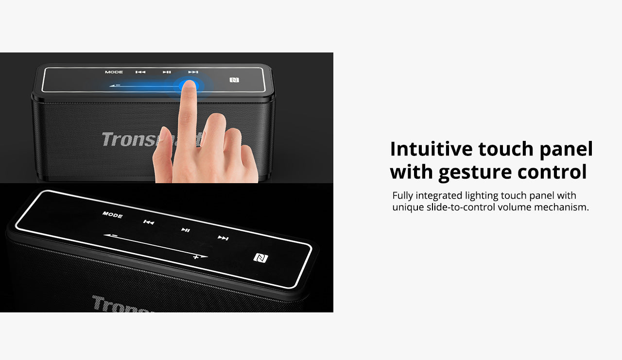 Bluetooth reproduktor Tronsmart Element Mega SoundPulse™ s výkonným maximálním výstupem 40 W, 3D digitálním zvukem, TWS intuitivním dotykovým ovládáním - černý
