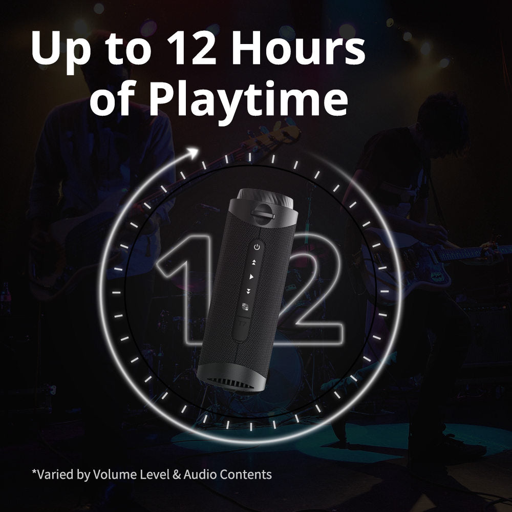 Přenosný Bluetooth reproduktor Tronsmart T7 s LED světly, výstup 30 W, SoundPulse, TWS, ATS2853, vodotěsný IPX7, vlastní ekvalizéry - tmavě modrý