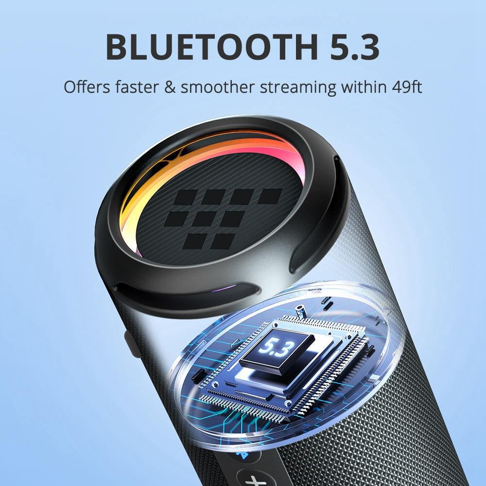 Přenosný Bluetooth reproduktor Tronsmart T7 Lite 24W, vodotěsný IPX7, baterie 4000 mAh, Bluetooth 5.3, černý