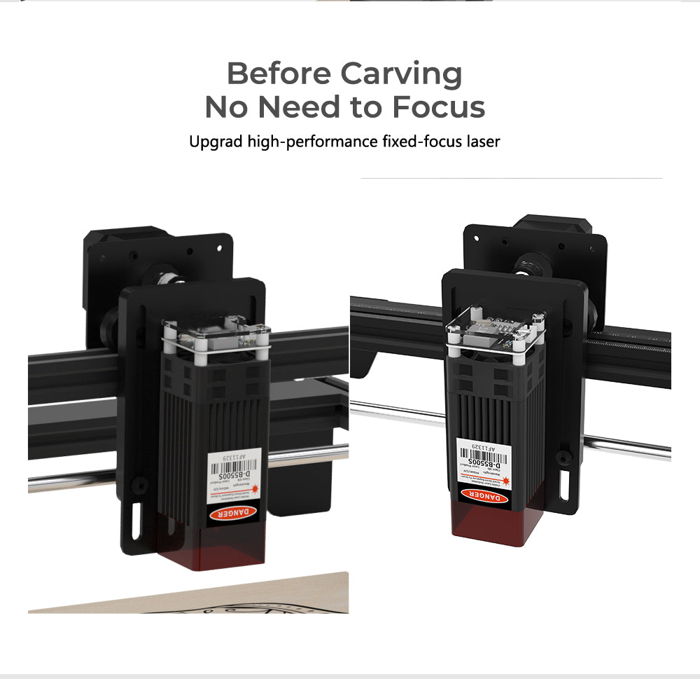 Tronxy Marker40 5,5W DIY laserový gravírovací CNC laserový gravírovací řezací stroj s gravírovací plochou 420x400 mm