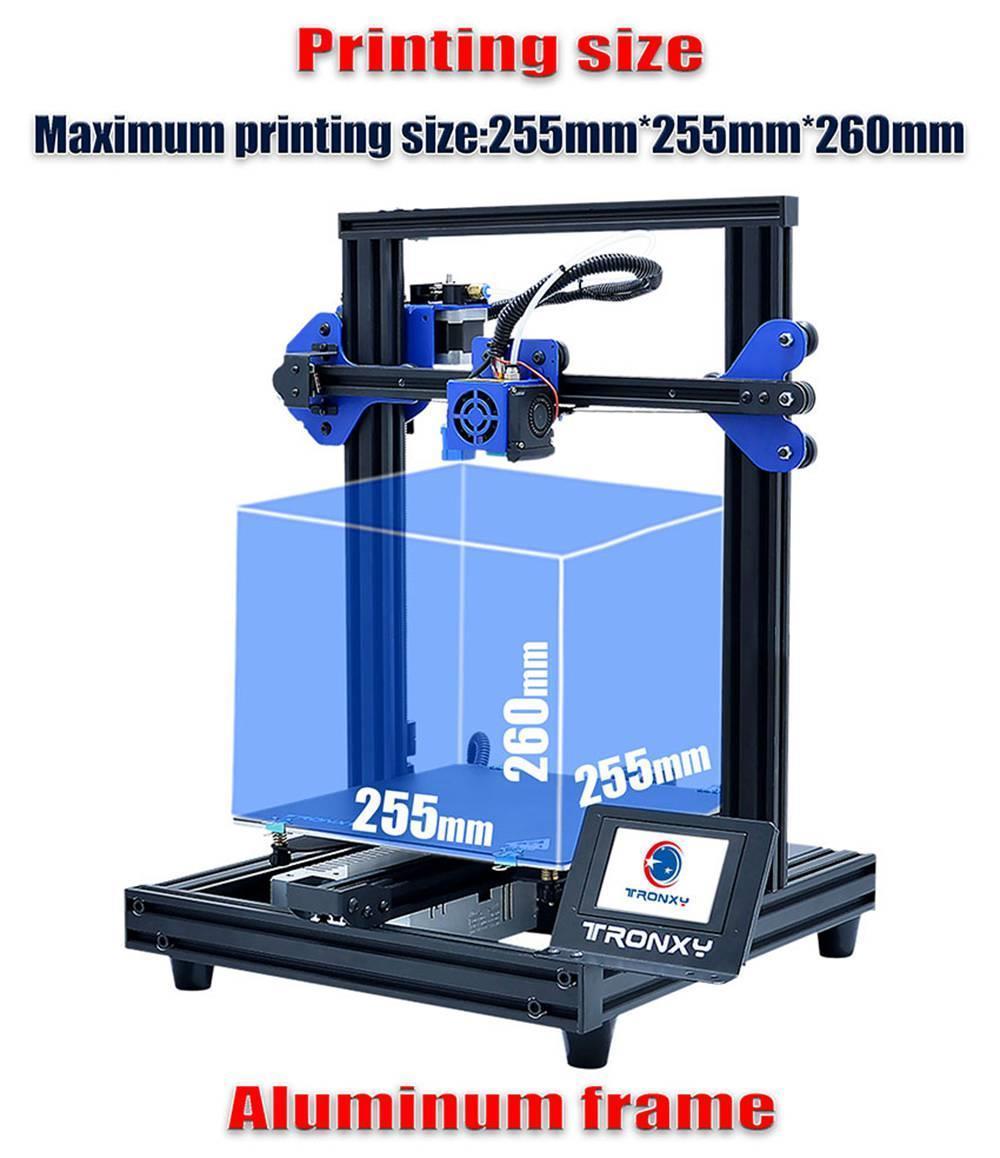 3D tiskárna TRONXY XY-2 Pro Titan, titanový extruder, detekce vybití filamentu, ultratiché obnovení tisku, 255x255x245 mm