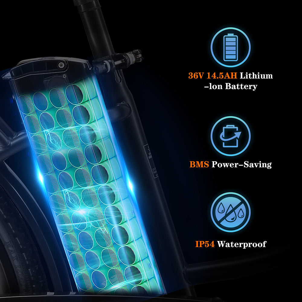 Elektrokolo TTGO YY-26ST, motor 250 W, baterie 36 V 14,5 Ah, pneumatiky 26*1,95 palce, maximální rychlost 25 km/h, maximální dojezd 100 km, kotoučová brzda, řazení SHIMANO 6 rychlostí, LED displej - černé