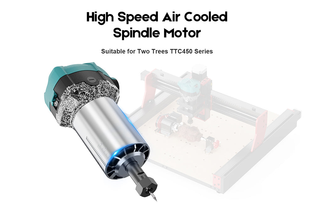 TWO TREES 800W 30 000 ot./min. frézka na dřevo, šest rychlostí, pro řadu TTC450