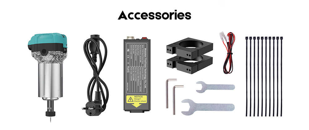 TWO TREES 800W 30 000 ot./min. frézka na dřevo, šest rychlostí, pro řadu TTC450