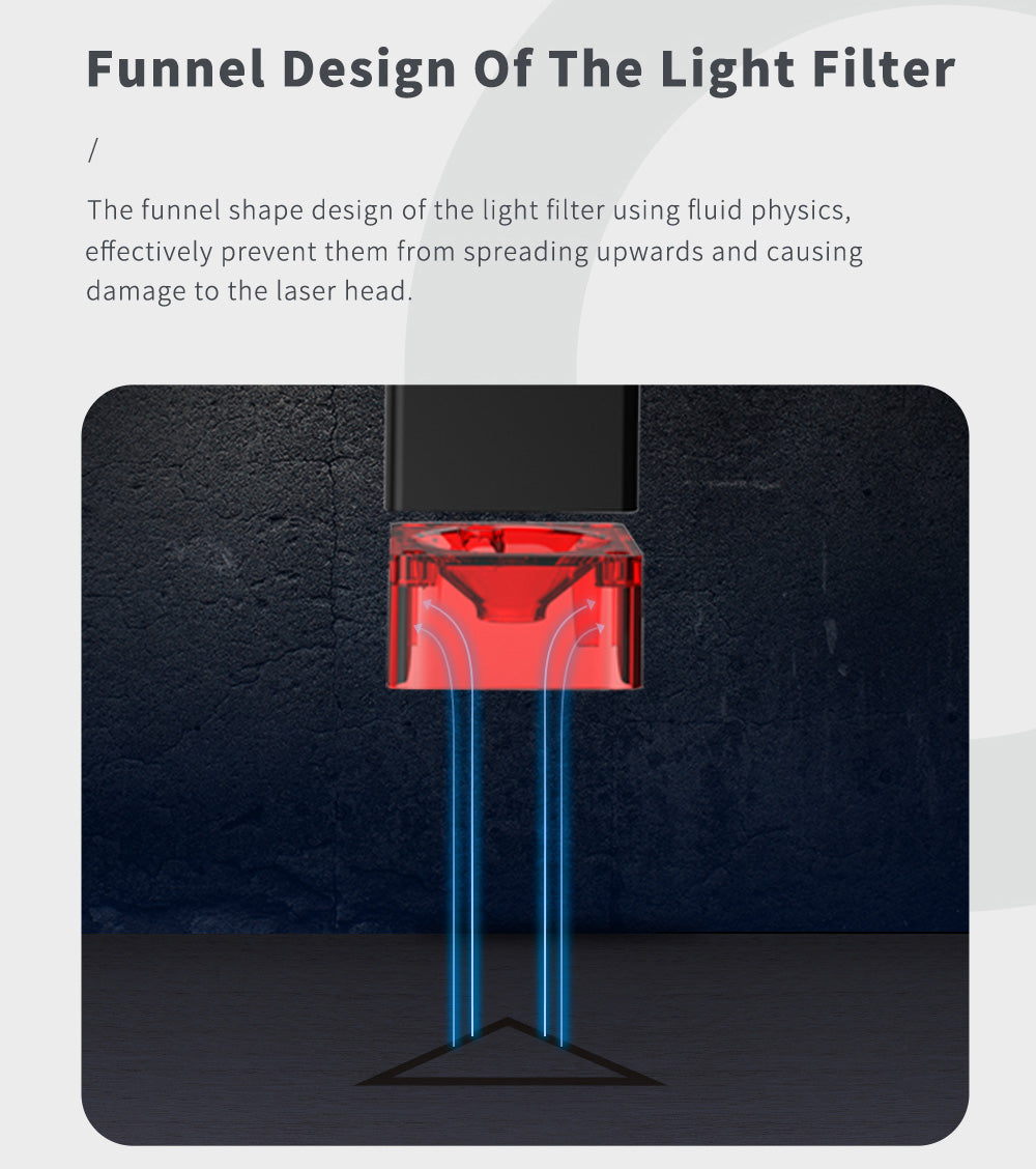 Laserová gravírka/řezačka TWO TREES TTS-10 Pro 10W, rychlost gravírování 30000 mm/min, 300x300 mm, připojení k aplikaci, dálkové ovládání
