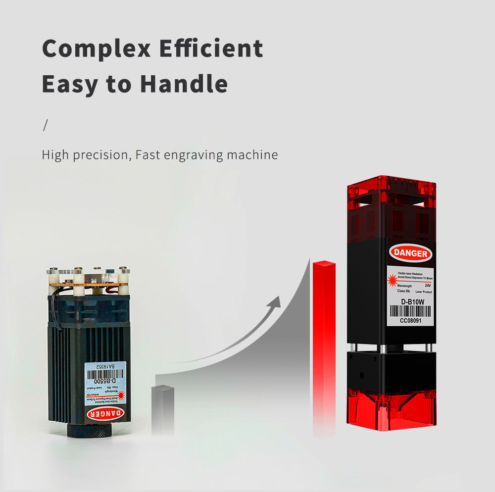 Laserová gravírka/řezačka TWO TREES TTS-10 Pro 10W, rychlost gravírování 30000 mm/min, 300x300 mm, připojení k aplikaci, dálkové ovládání