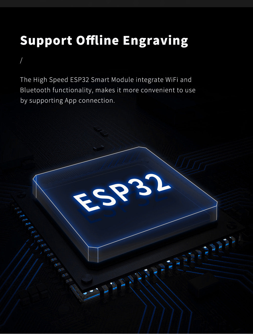 Laserová gravírka/řezačka TWO TREES TTS-10 Pro 10W, rychlost gravírování 30000 mm/min, 300x300 mm, připojení k aplikaci, dálkové ovládání