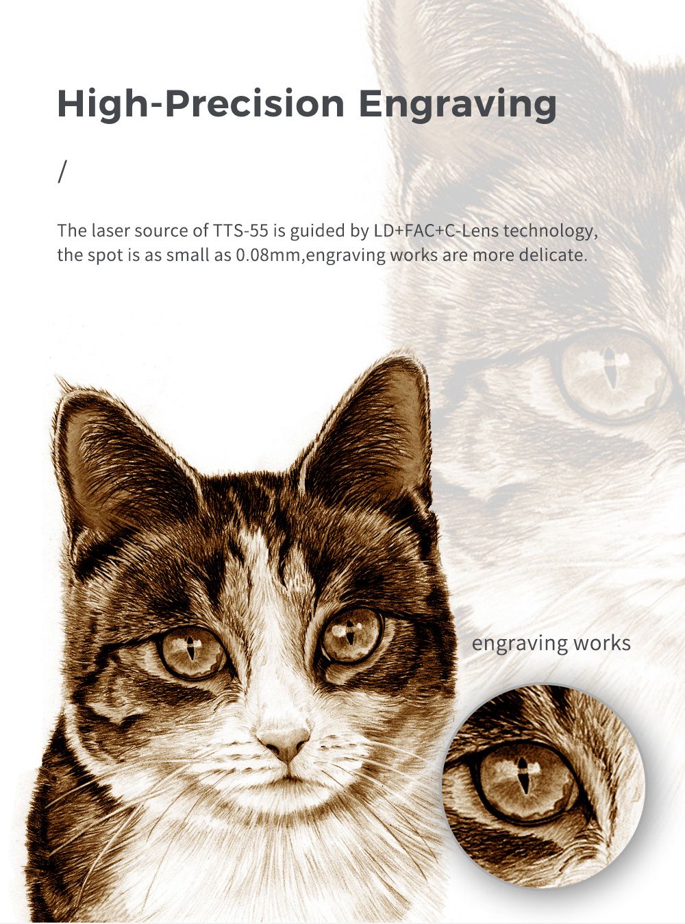 Two Trees TTS 20W laserový gravírovací řezací stroj na kov CNC laserový gravírovací stroj gravírovací plocha 300x300 mm