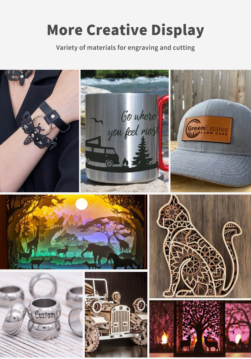 Two Trees TTS 20W laserový gravírovací řezací stroj na kov CNC laserový gravírovací stroj gravírovací plocha 300x300 mm