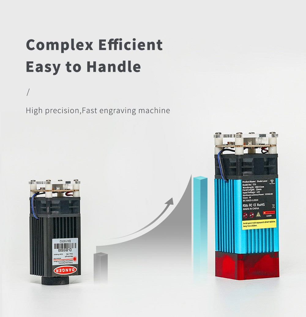 Two Trees TTS 20W laserový gravírovací řezací stroj na kov CNC laserový gravírovací stroj gravírovací plocha 300x300 mm