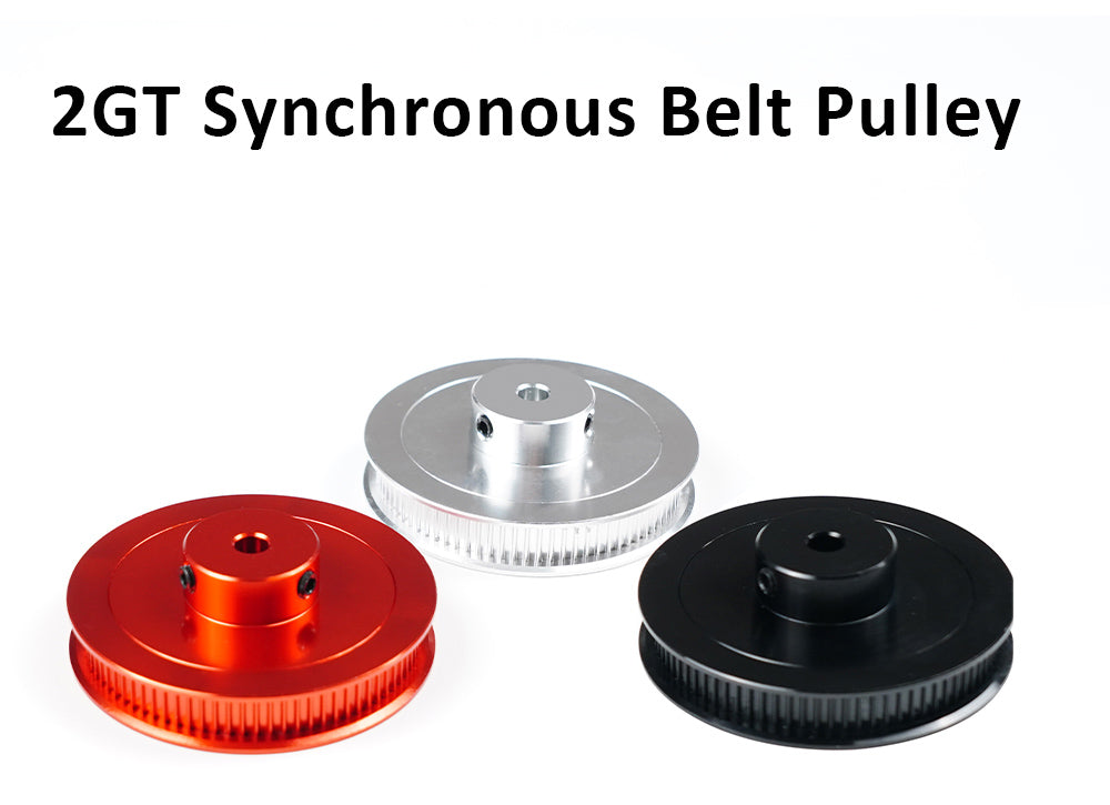 Díly pro 3D tiskárnu TWO TREES VORON V2.4 80 zubů GT2 Rozvodová kladka Vrtání 5mm Šířka řemenu 6mm Hliníkové hnací kolo - Černé