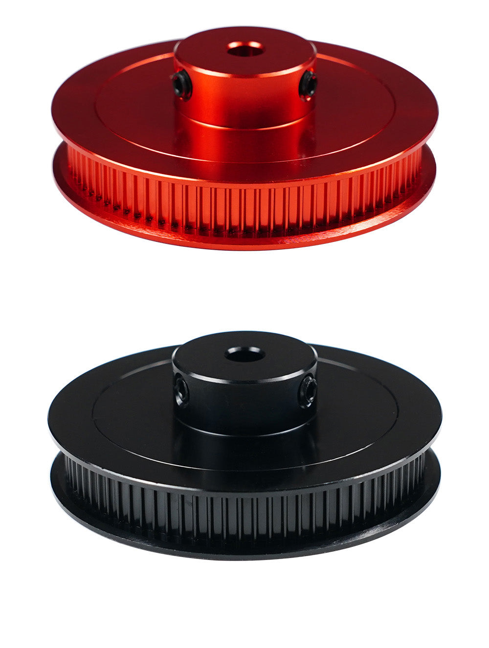 Díly pro 3D tiskárnu TWO TREES VORON V2.4 80 zubů GT2 Rozvodová kladka Vrtání 5mm Šířka řemenu 6mm Hliníkové hnací kolo - Černé