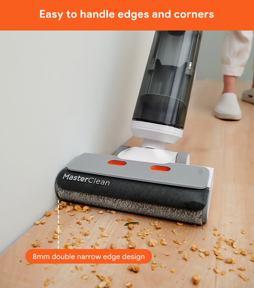 Bezdrátový mokro-suchý vysavač Ultenic AC1, sací tlak 15 kPa, 2l nádrž na vodu, čištění obou stran, doba provozu 45 minut, chytrý LED displej, podpora aplikací, hlasový asistent - zástrčka EU