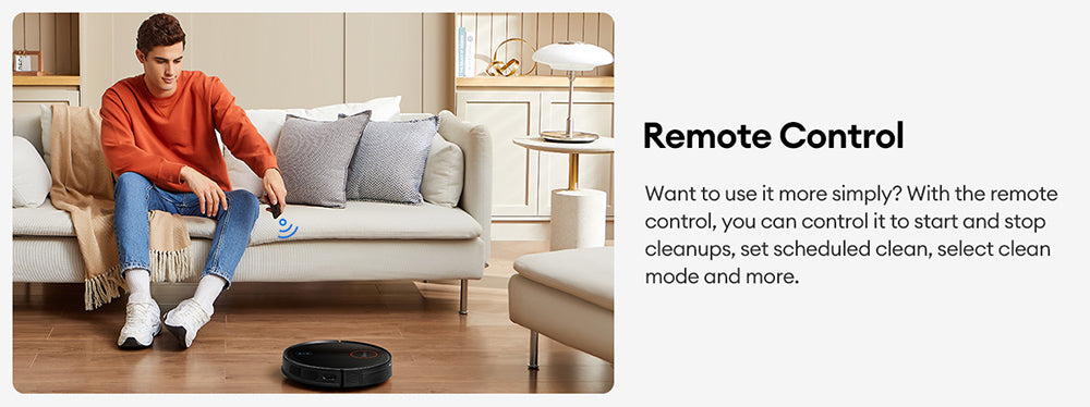 Robotický vysavač Ultenic D6S s gyroskopickou navigací, 3v1 vysavač a mop, sací výkon 3000 W, 4 režimy čištění, baterie 2600 mAh, výdrž baterie 120 minut