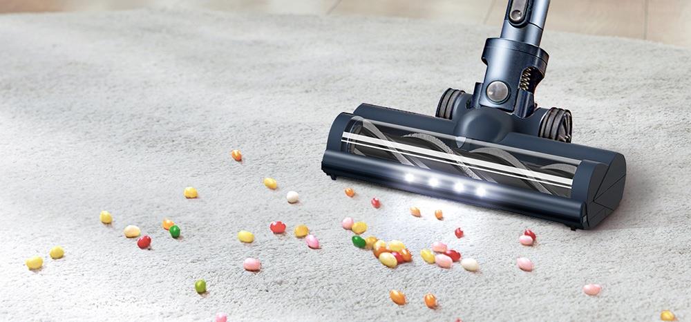 Bezdrátový vysavač Ultenic FS1 s automatickým vyprazdňováním, sací tlak 30 kPa, motor 450 W, 4 rychlostní režimy, 5vrstvá filtrace, doba provozu až 60 minut, vyjímatelná baterie, dotykový displej