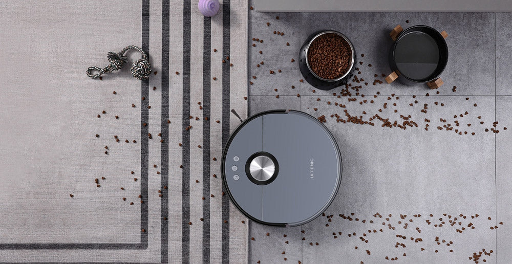 Robotický vysavač Ultenic MC1 s plně automatickou stanicí, sacím tlakem 5000 Pa, dvojitým rotačním mopováním, horkovzdušným sušením, 3l sáčkem na prach, baterií 5200 mAh, max. výdrží 180 minut, ovládáním pomocí aplikace/hlasem