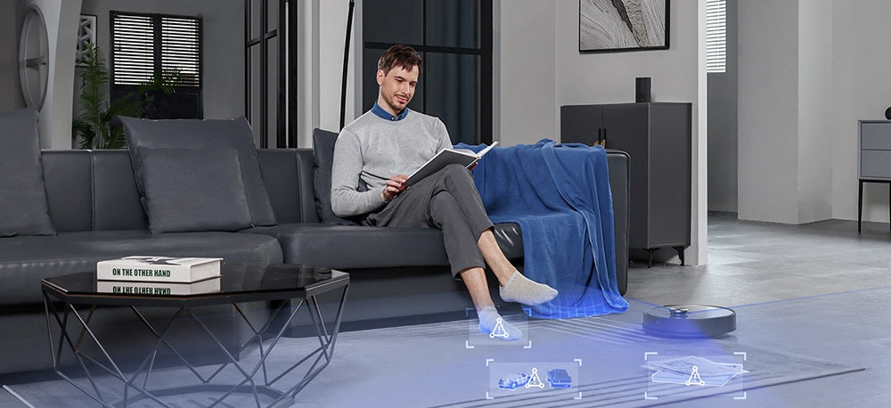 Robotický vysavač Ultenic MC1 s plně automatickou stanicí, sacím tlakem 5000 Pa, dvojitým rotačním mopováním, horkovzdušným sušením, 3l sáčkem na prach, baterií 5200 mAh, max. výdrží 180 minut, ovládáním pomocí aplikace/hlasem