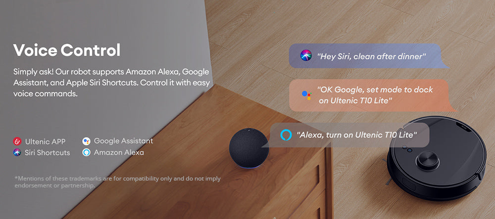 Robotický vysavač Ultenic T10 Lite s LiDAR navigací, sací tlak 4500 Pa, samovyprazdňování, Matrix Clean, doba provozu až 180 minut, 2l nádoba na prach, ovládání pomocí aplikace/Alexa/Siri/IFTTT, pro všechny podlahy a zvířecí chlupy