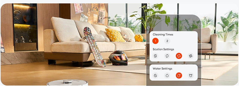 Robotický vysavač Ultenic T10 Pro se samovyprazdňovací stanicí, sacím tlakem 4000 Pa, dvojitým vytíráním SpinPower, sáčkem o objemu 3,3 l, navigací Lidar, funkcí Carpet Boost, baterií 5200 mAh, max. výdrží 200 minut, ovládáním pomocí aplikace/hlasem