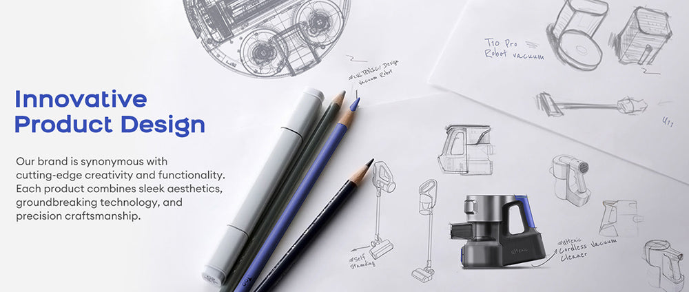 Bezdrátový vysavač Ultenic U10 Ultra, sací výkon 40 kPa, digitální motor 450 W, samostatně stojící, teleskopická trubice, doba provozu 40 minut, vestavěná svítilna, otočení o 180°