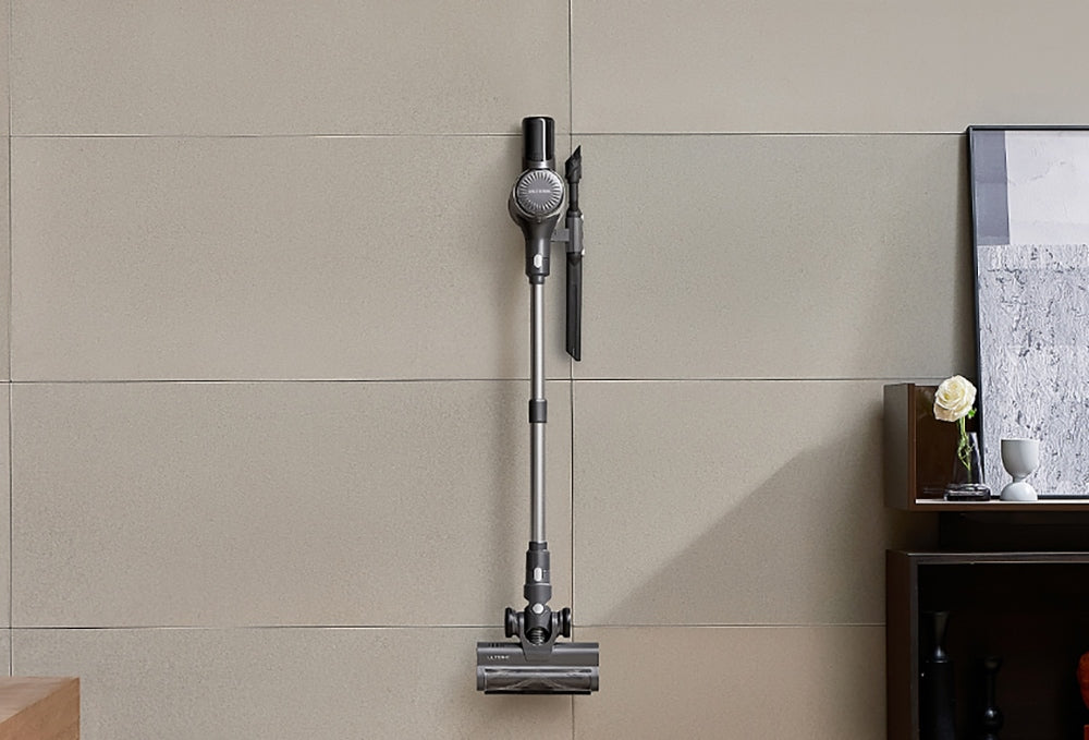 Bezdrátový vysavač Ultenic U12 Vesla, sací tlak 30 kPa, motor 450 W, nádoba na prach 1 l, doba provozu až 45 minut, vyjímatelná baterie, LED světlomety