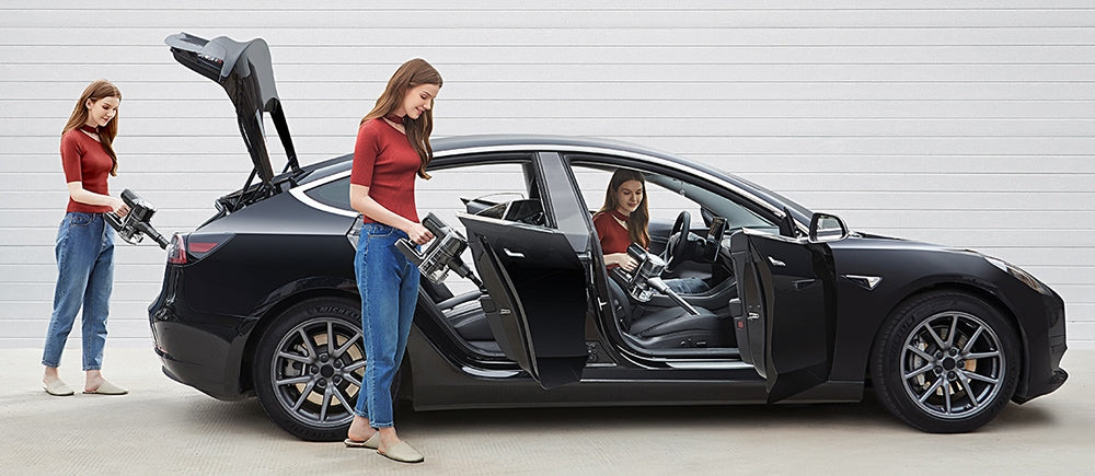 Bezdrátový vysavač Ultenic U12 Vesla, sací tlak 30 kPa, motor 450 W, nádoba na prach 1 l, doba provozu až 45 minut, vyjímatelná baterie, LED světlomety