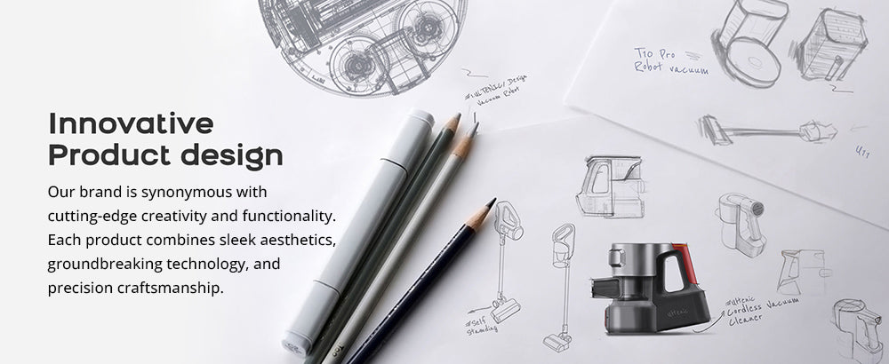 Bezdrátový vysavač Ultenic U16 Flex, sací výkon 45 000 Pa, doba provozu 60 minut, flexibilní tyč o 180°, kartáč proti zamotání, zelené světlo, LED displej, nabíjení na zeď