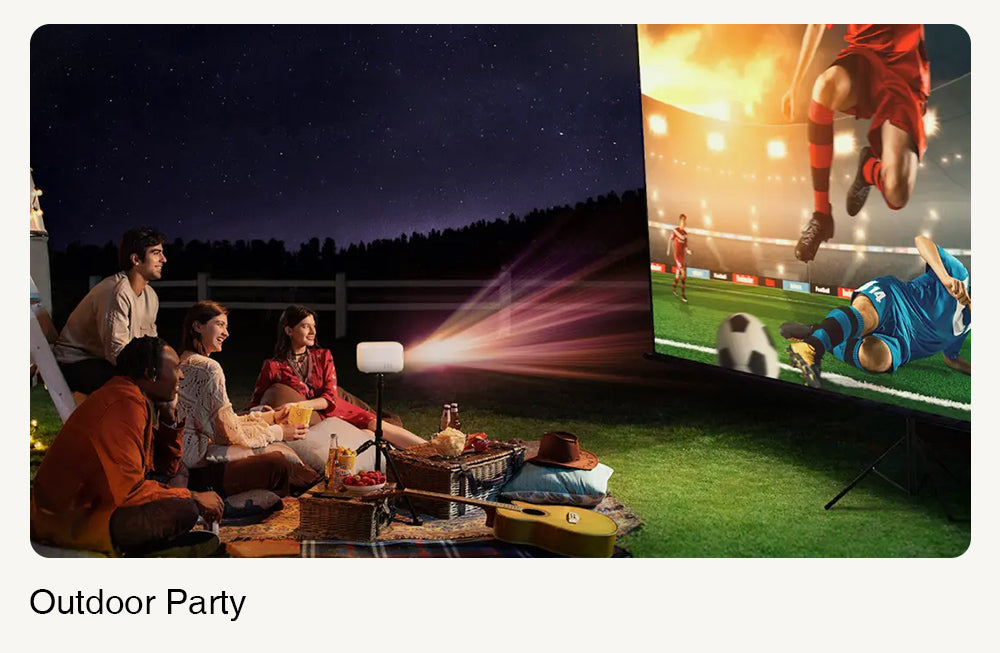 Přenosný projektor ULTIMEA Apollo P10, 300 ANSI, dekódování 1080p, nativní 720p, WiFi 2,4 GHz/5 GHz