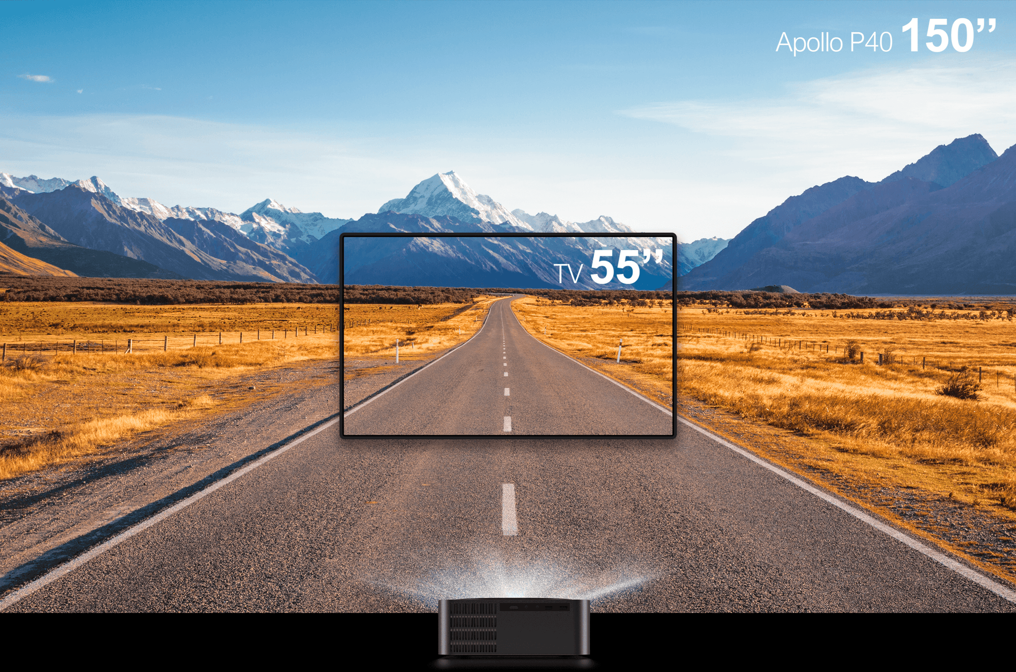 Projektor Ultimea Apollo P40 s nativním rozlišením 1080P LCD