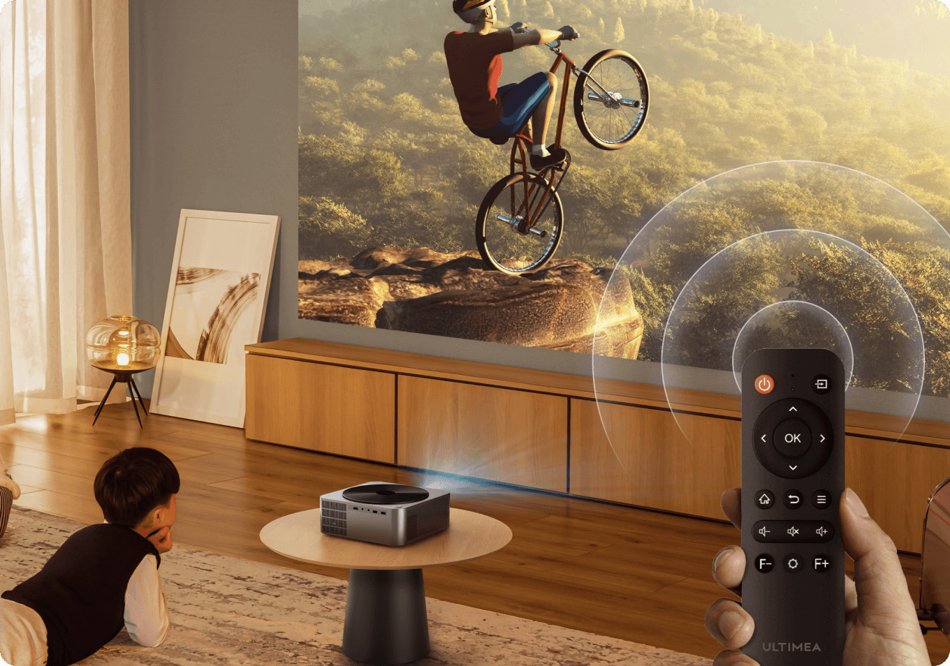 Projektor Ultimea Apollo P40 s nativním rozlišením 1080P LCD