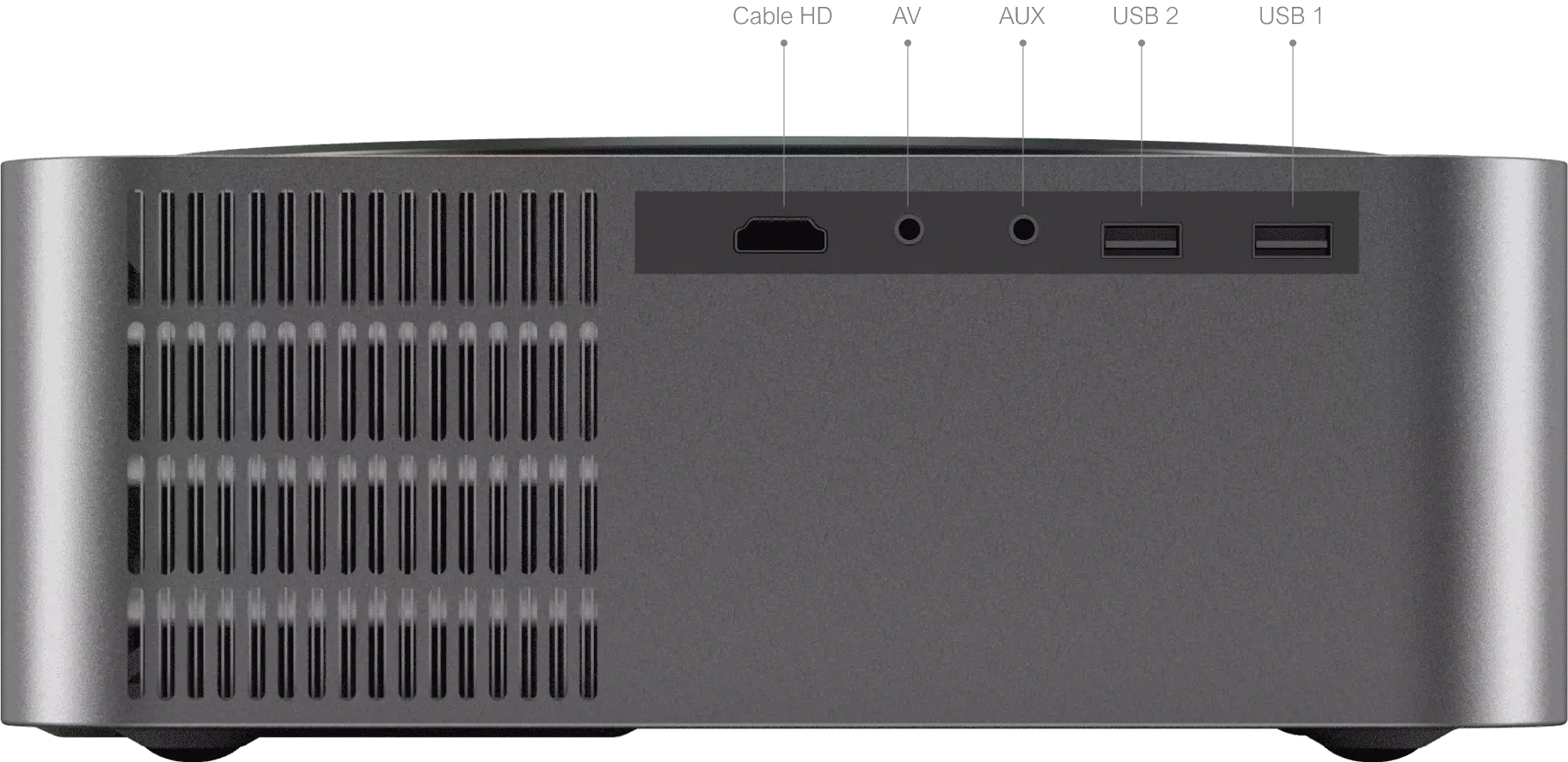 Projektor Ultimea Apollo P40 s nativním rozlišením 1080P a 700 lumeny
