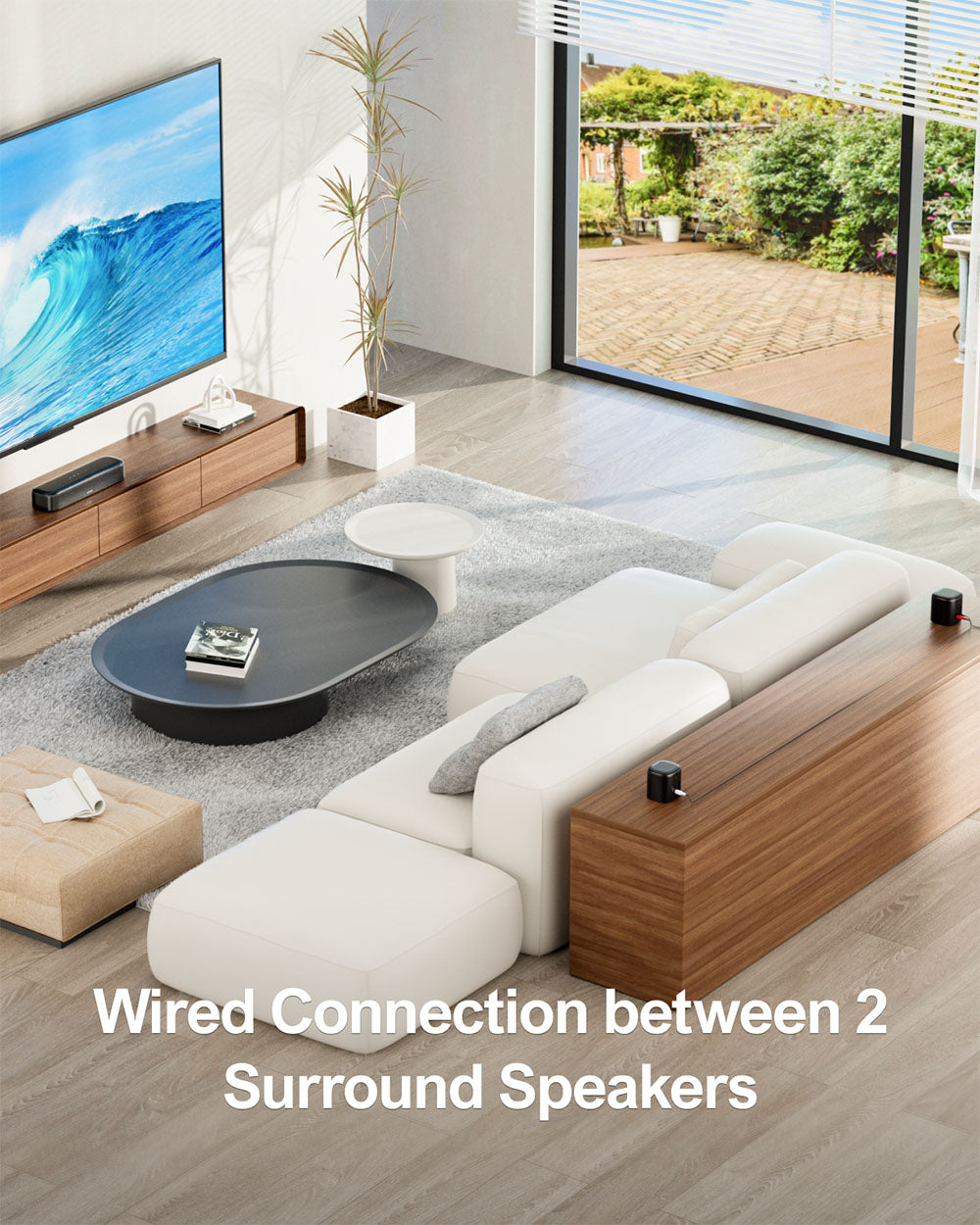 Soundbar Ultimea Aura A30, sada reproduktorů se subwooferem, 5.1 kanálů, ovládání aplikací, 10pásmový ekvalizér, 121 přednastavených ekvalizérů