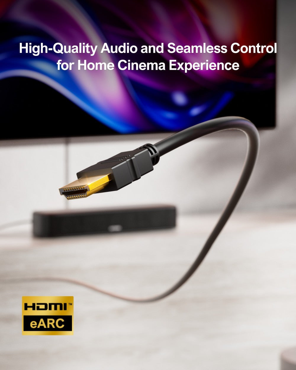 ULTIMEA Aura A50 Pro 5.1 soundbar, Dolby Atmos, systém prostorového zvuku pro TV, ovládání aplikací, 2 prostorové reproduktory, HDMI eARC/OPT/AUX/BT