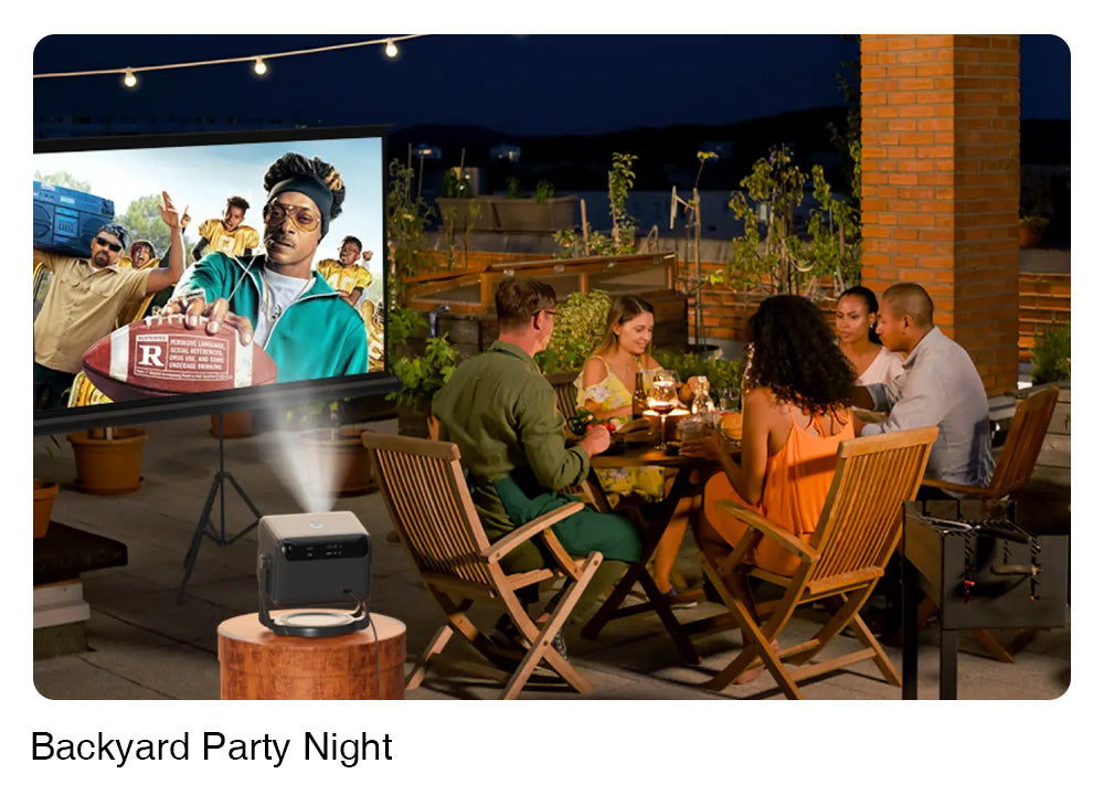 Projektor ULTIMEA Nova C40 s kardanovým stojanem, 600 ANSI, 4K dekódování, nativní 1080P, Bluetooth 5.3, Android TV 11.0, Dolby Audio, automatické ostření a korekce lichoběžníkového zkreslení