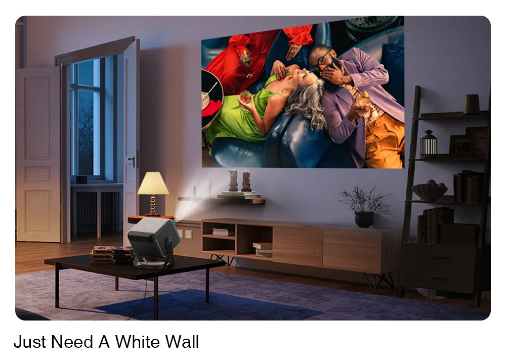 Projektor ULTIMEA Nova C40 s kardanovým stojanem, 600 ANSI, 4K dekódování, nativní 1080P, Bluetooth 5.3, Android TV 11.0, Dolby Audio, automatické ostření a korekce lichoběžníkového zkreslení