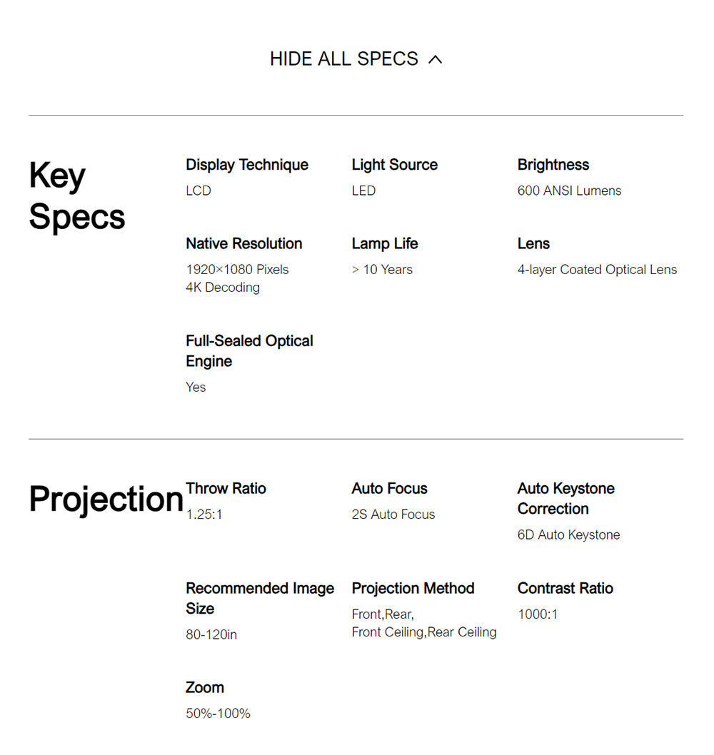 Projektor ULTIMEA Nova C40 s kardanovým stojanem, 600 ANSI, 4K dekódování, nativní 1080P, Bluetooth 5.3, Android TV 11.0, Dolby Audio, automatické ostření a korekce lichoběžníkového zkreslení
