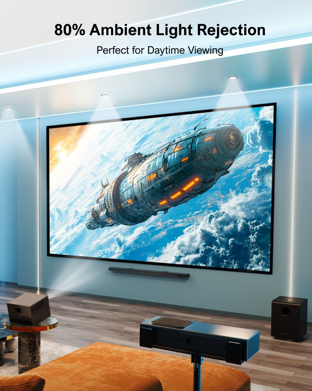 Projekční plátno Ultimea Photon E-ALR 100 palců, zesílení 2,0, pozorovací úhel 120°