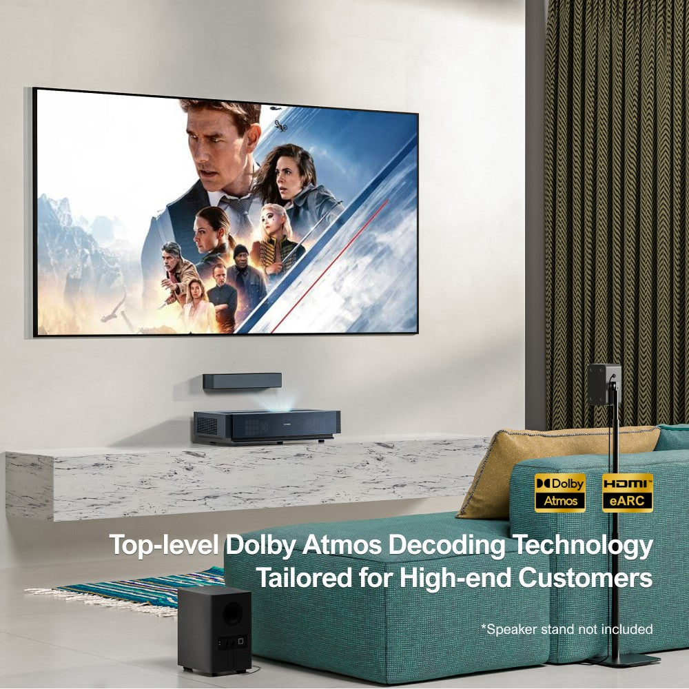 Reproduktorová sada Ultimea Poseidon D60 Soundbar se subwooferem, Dolby Atmos 5.1, nastavitelná úroveň prostorového zvuku, více režimů