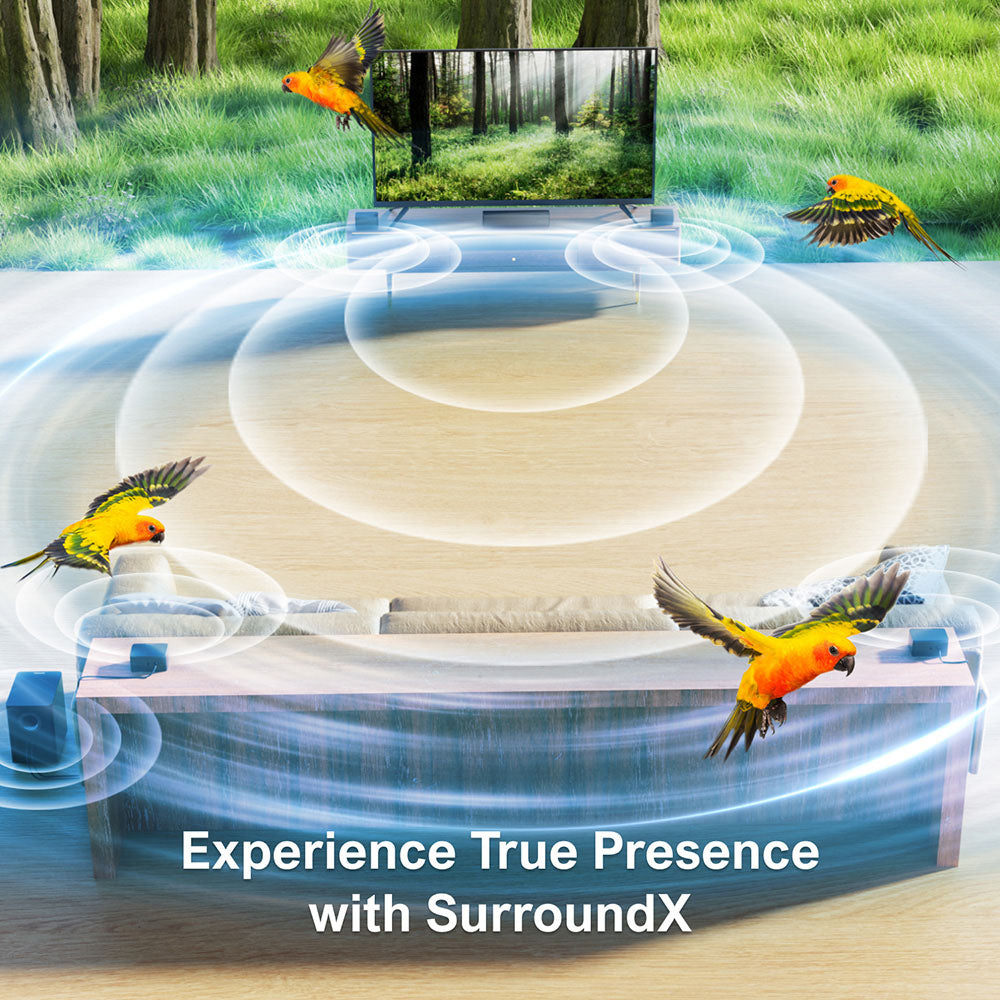 Ultimea Poseidon D70 Soundbar, sada reproduktorů se subwooferem, 7.1 kanálů, 10pásmový ekvalizér, 121 přednastavených ekvalizérů