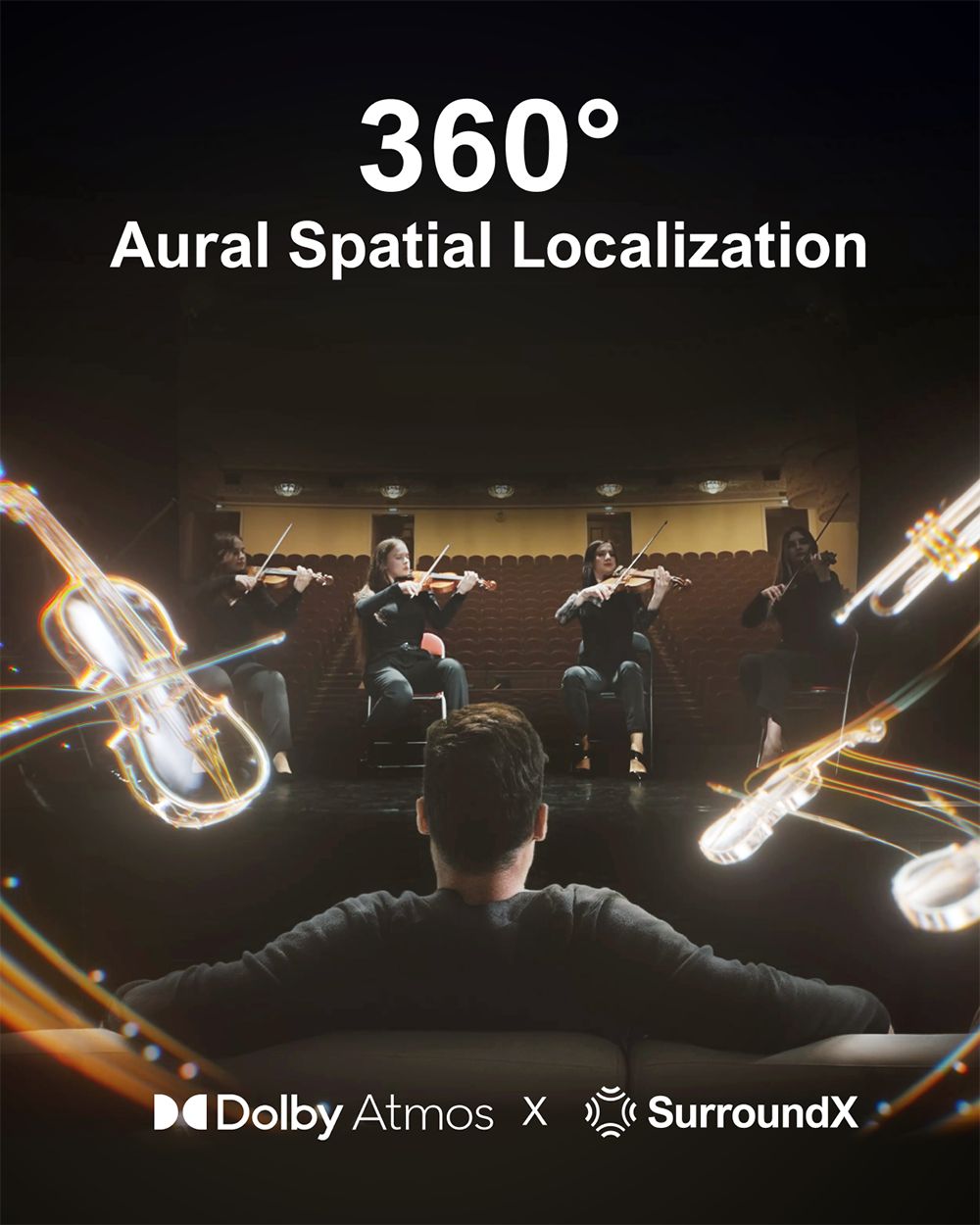 ULTIMEA Poseidon D80 7.1kanálový soundbar se subwooferem, Dolby Atmos, špičkový výkon 460 W, ovládání přes aplikaci, 10pásmový ekvalizér, 121 přednastavených ekvalizérů, Bluetooth 5.3