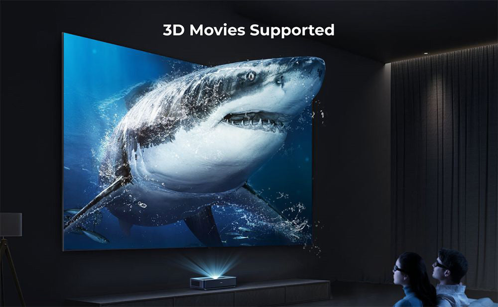 Laserový televizor Ultimea Thor T60, 4000 ANSI, Dolby Atmos a Dolby Vision, nativní rozlišení 4K, HDR 10, kontrast 4000:1, 8bodová kalibrace, Android TV 11 – zástrčka EU