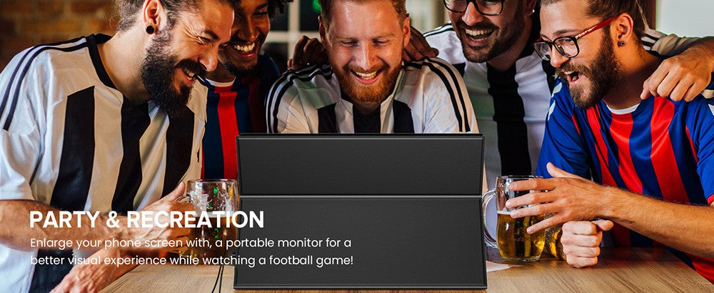 Přenosný herní monitor UPERFECT K118 18'', obnovovací frekvence 144 Hz, rozlišení 2560x1600 QHD IPS, kontrastní poměr 1000:1, FreeSync, HDR, 100% DCI-P3, vestavěný reproduktor, doba odezvy 9 ms, nízká hladina modrého světla, držák VESA, 1* Mini HDMI, 1* Type-C, 1* audio jack – zástrčka EU