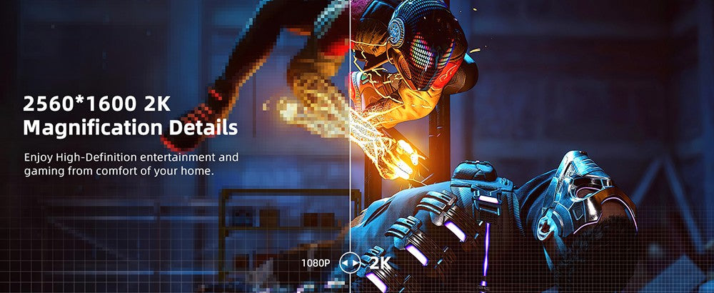 Přenosný herní monitor UPERFECT K118 18'', obnovovací frekvence 144 Hz, rozlišení 2560x1600 QHD IPS, kontrastní poměr 1000:1, FreeSync, HDR, 100% DCI-P3, vestavěný reproduktor, doba odezvy 9 ms, nízká hladina modrého světla, držák VESA, 1* Mini HDMI, 1* Type-C, 1* audio jack – zástrčka EU