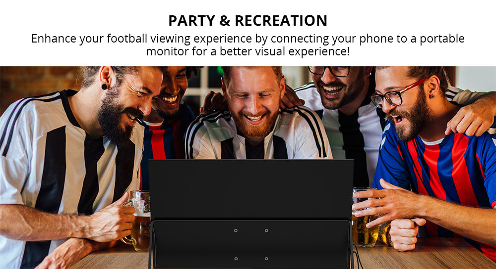 PERFECT UMax22 22palcový přenosný monitor, obnovovací frekvence 60 Hz, IPS obrazovka 2560*1440, 100% sRGB, FreeSync, vestavěné reproduktory, bez ovladačů, HDR, nízká hladina modrého světla, 180° nastavitelný stojan, 2*USB-C, 1*Mini HDMI, 1*Micro USB-B OTG, 1*Audio Jack - EU zástrčka