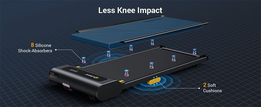Běžecký pás UREVO URTM022 Spacewalk 1 Lite, maximální rychlost 1–6 km/h, běžecká plocha 102,4*40 cm, maximální nosnost 120 kg, dálkové ovládání