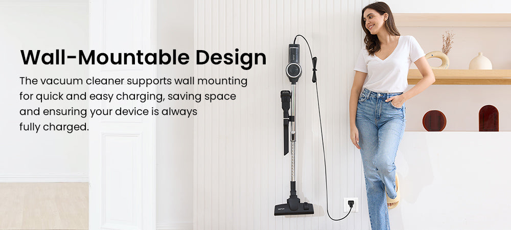 Vysavač Vactidy C6 s kabelem, výkonný sací výkon 18 kPa, nádoba na prach 800 ml, 7m kabel, motor 600 W, HEPA filtr, ochrana proti přehřátí/opaření